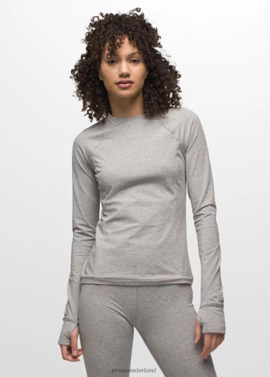 prAna kleding VP06P92 vrouwen ijsstroom ronde hals grijs gemêleerd