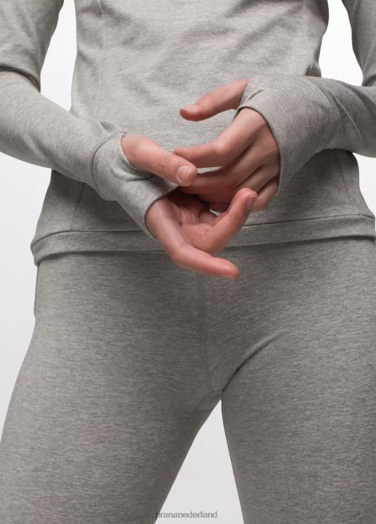 prAna kleding VP06P92 vrouwen ijsstroom ronde hals grijs gemêleerd