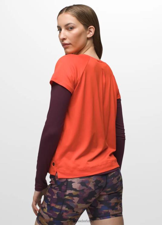 prAna kleding VP06P107 vrouwen alpengloed korte mouw open haard
