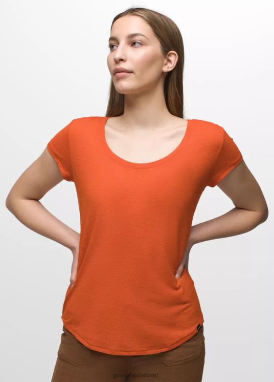 prAna kleding VP06P10 vrouwen gezellig T-shirt met ronde hals heide bij het haardvuur