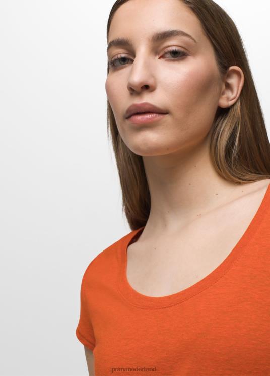 prAna kleding VP06P10 vrouwen gezellig T-shirt met ronde hals heide bij het haardvuur