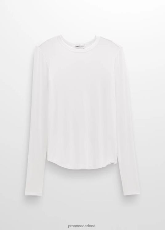 prAna kleding VP06P136 vrouwen foundation 365 top met lange mouwen wit