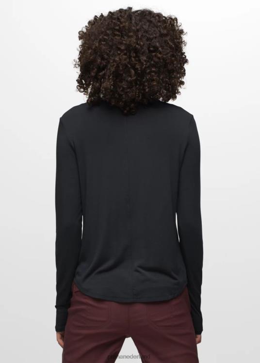 prAna kleding VP06P137 vrouwen foundation 365 top met lange mouwen zwart