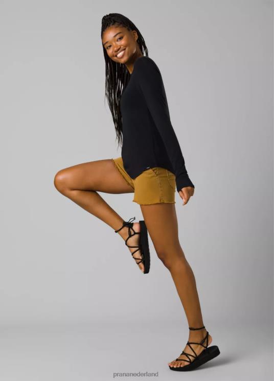 prAna kleding VP06P137 vrouwen foundation 365 top met lange mouwen zwart