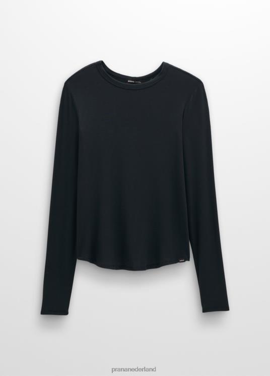 prAna kleding VP06P137 vrouwen foundation 365 top met lange mouwen zwart