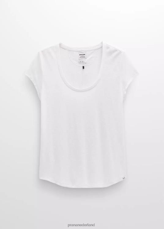 prAna kleding VP06P13 vrouwen gezellig T-shirt met ronde hals wit