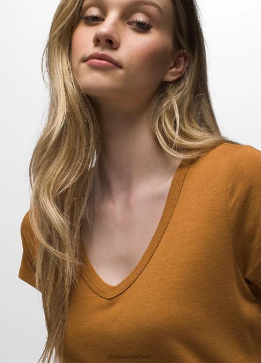 prAna kleding VP06P142 vrouwen foundation 365 top met v-hals gekruide heide