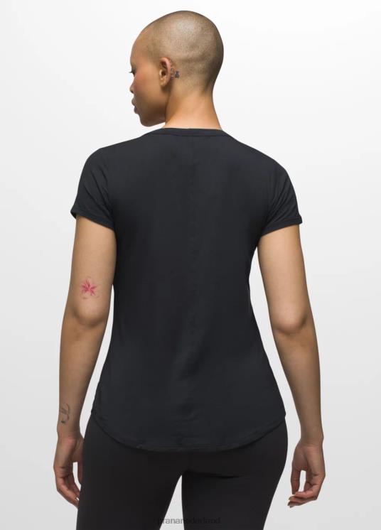 prAna kleding VP06P146 vrouwen foundation 365 top met v-hals zwart