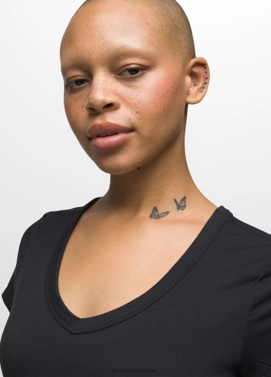 prAna kleding VP06P146 vrouwen foundation 365 top met v-hals zwart