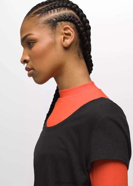 prAna kleding VP06P14 vrouwen gezellig T-shirt met ronde hals zwart