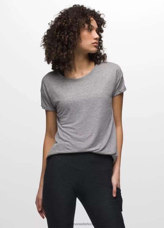 prAna kleding VP06P190 vrouwen gezellig T-shirt grijs gemêleerd