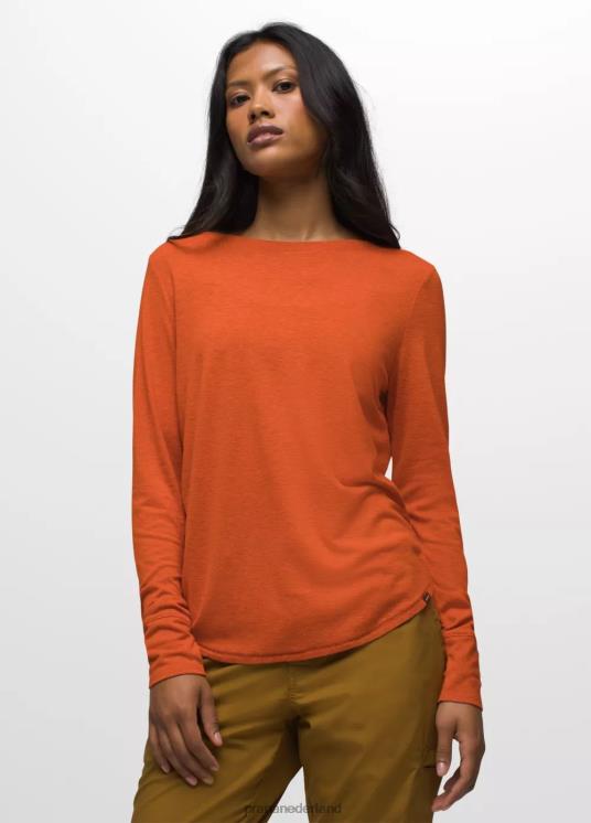 prAna kleding VP06P203 vrouwen gezellig T-shirt met lange mouwen heide bij het haardvuur