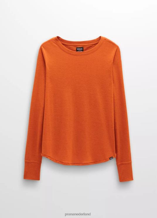 prAna kleding VP06P203 vrouwen gezellig T-shirt met lange mouwen heide bij het haardvuur