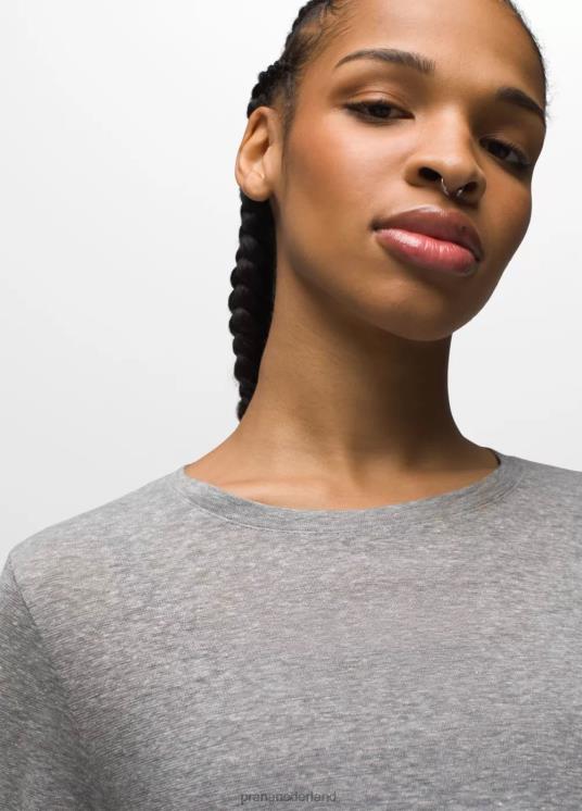 prAna kleding VP06P204 vrouwen gezellig T-shirt met lange mouwen grijs gemêleerd