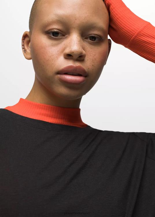 prAna kleding VP06P206 vrouwen gezellig T-shirt met lange mouwen zwart