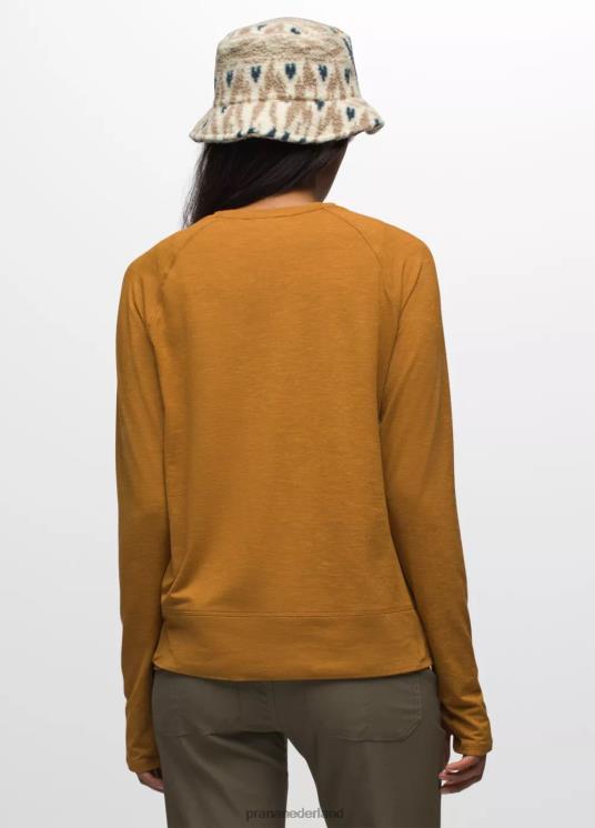 prAna kleding VP06P213 vrouwen Sol Searcher top met lange mouwen gekruid