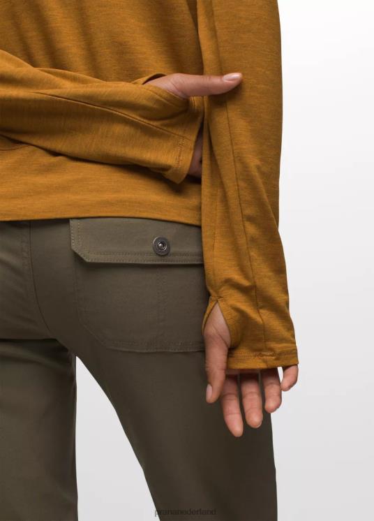 prAna kleding VP06P213 vrouwen Sol Searcher top met lange mouwen gekruid