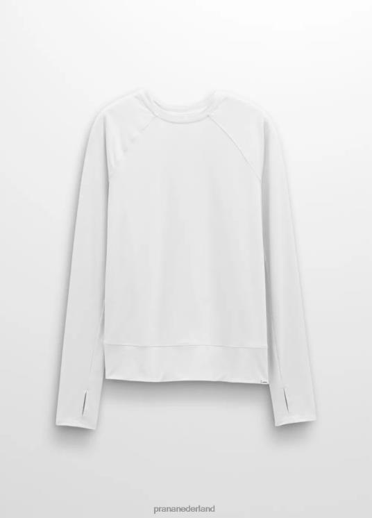 prAna kleding VP06P215 vrouwen Sol Searcher top met lange mouwen zacht wit