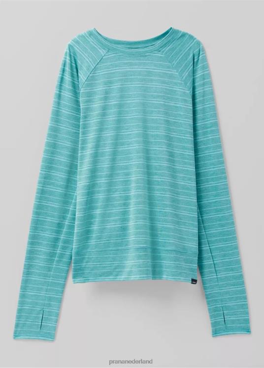 prAna kleding VP06P216 vrouwen Sol Searcher top met lange mouwen baai streep