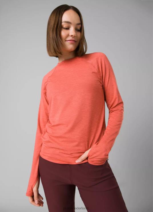 prAna kleding VP06P217 vrouwen Sol Searcher top met lange mouwen fresco