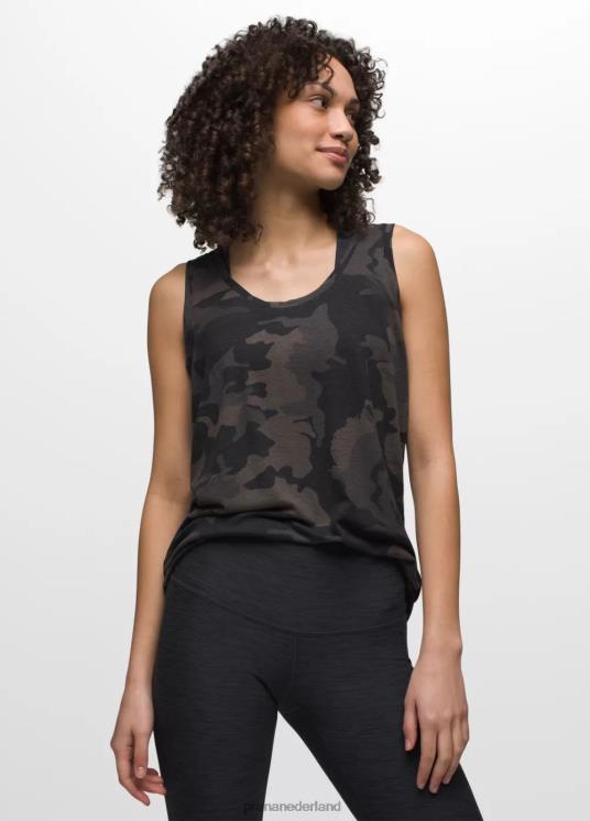 prAna kleding VP06P226 vrouwen gezellige tank zwarte camouflage