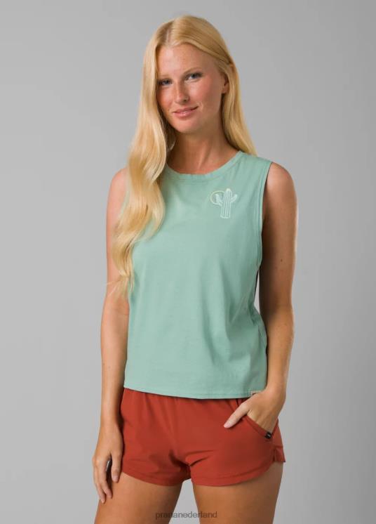 prAna kleding VP06P254 vrouwen organische grafische mouwloos lichte inhamcactus