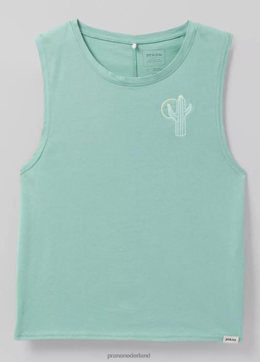 prAna kleding VP06P254 vrouwen organische grafische mouwloos lichte inhamcactus