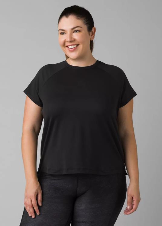 prAna kleding VP06P276 vrouwen alpenglow korte mouw plus zwart