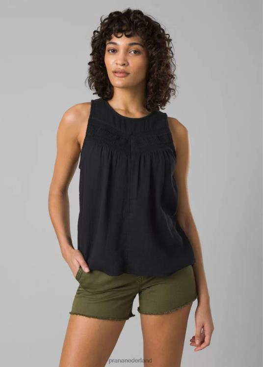 prAna kleding VP06P277 vrouwen zeegekuste tank zwart