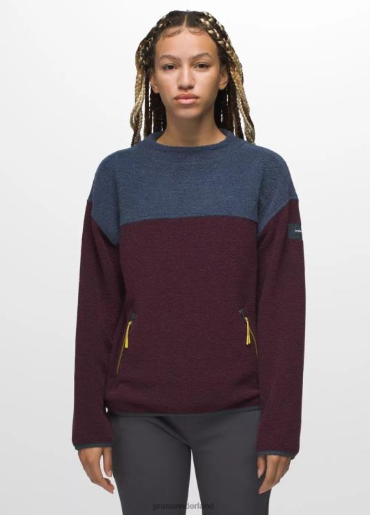 prAna kleding VP06P131 vrouwen incrediwool-crew moerbei blok