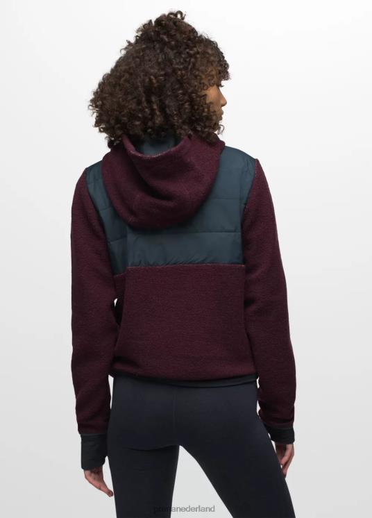 prAna kleding VP06P138 vrouwen incrediwool 1/2 ritssluiting moerbei blok