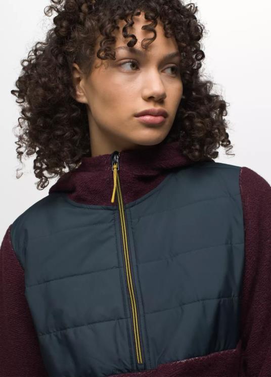 prAna kleding VP06P138 vrouwen incrediwool 1/2 ritssluiting moerbei blok