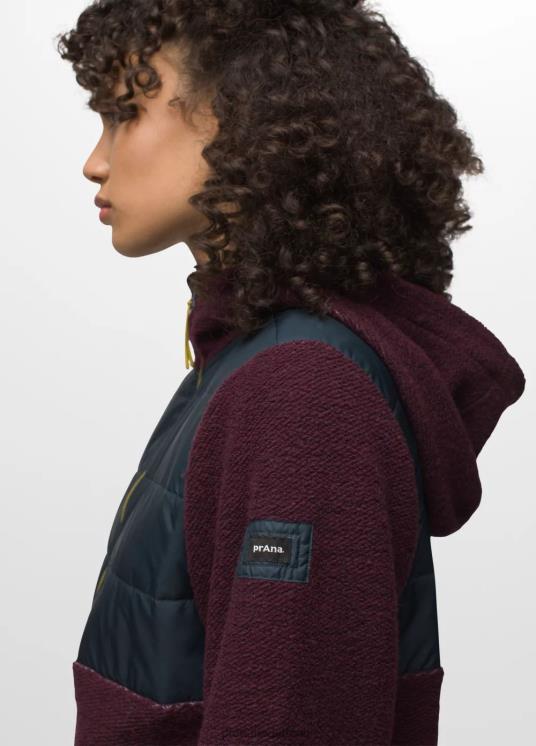 prAna kleding VP06P138 vrouwen incrediwool 1/2 ritssluiting moerbei blok