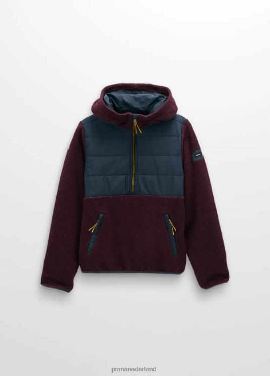 prAna kleding VP06P138 vrouwen incrediwool 1/2 ritssluiting moerbei blok