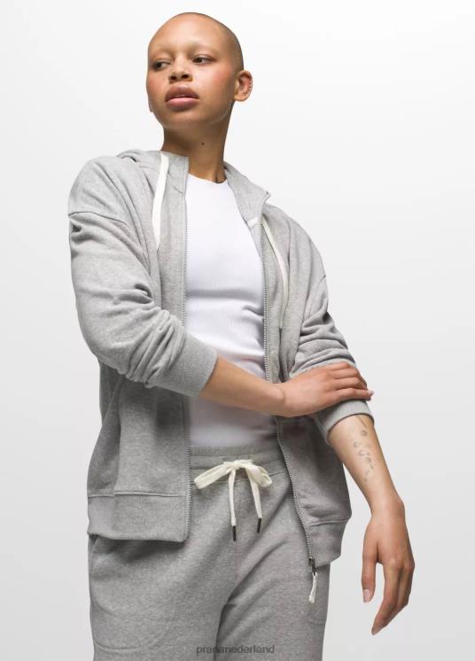 prAna kleding VP06P168 vrouwen gezellig jasje grijs gemêleerd