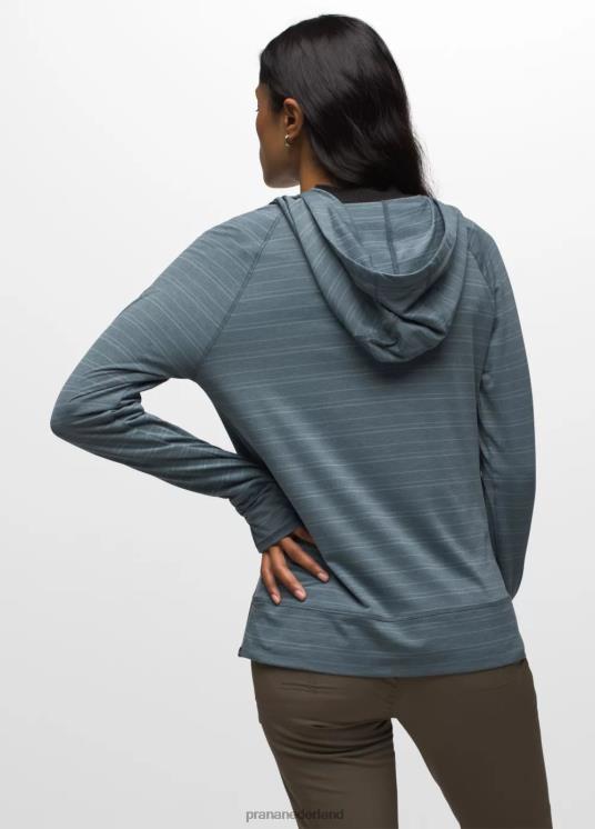 prAna kleding VP06P232 vrouwen Sol zoeker hoodie verweerde blauwe streep