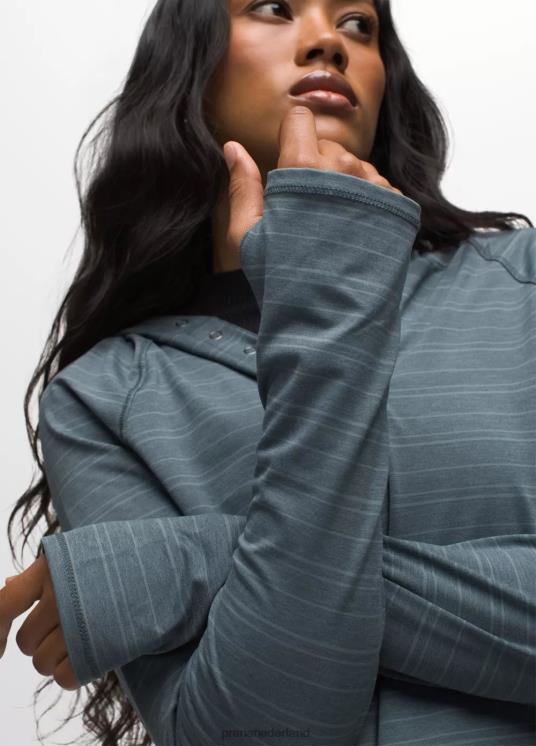 prAna kleding VP06P232 vrouwen Sol zoeker hoodie verweerde blauwe streep