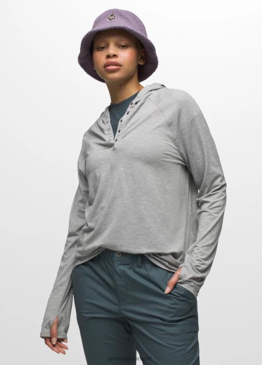 prAna kleding VP06P234 vrouwen Sol zoeker hoodie grijs gemêleerd