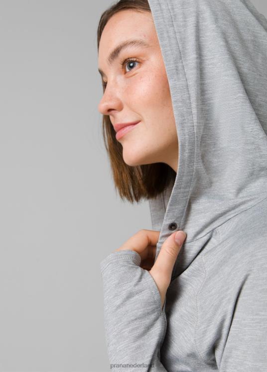 prAna kleding VP06P234 vrouwen Sol zoeker hoodie grijs gemêleerd