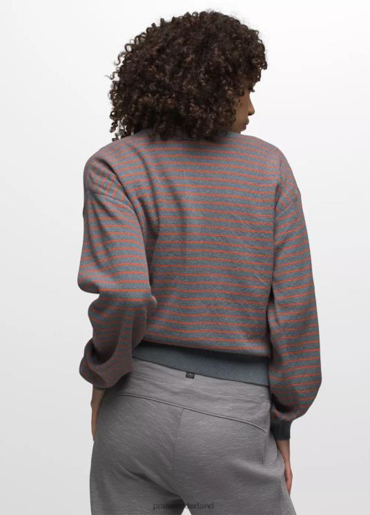 prAna kleding VP06P23 vrouwen milani ronde hals verweerde blauwe streep