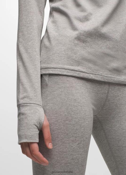 prAna kleding VP06P65 vrouwen ijsstroom halve ritssluiting grijs gemêleerd