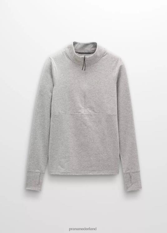 prAna kleding VP06P65 vrouwen ijsstroom halve ritssluiting grijs gemêleerd