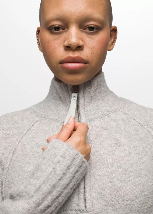 prAna kleding VP06P78 vrouwen vlammende sterren trui grijs gemêleerd