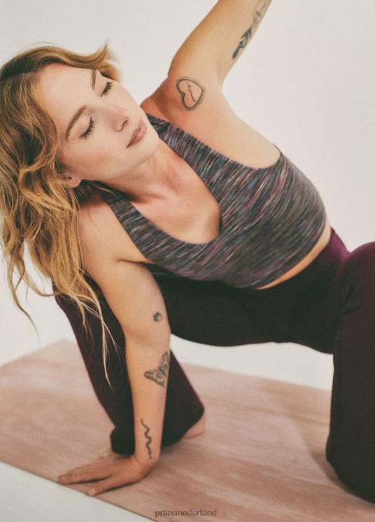 prAna kleding VP06P116 vrouwen Luxara omkeerbare racerback moerbei spacedye/zwart