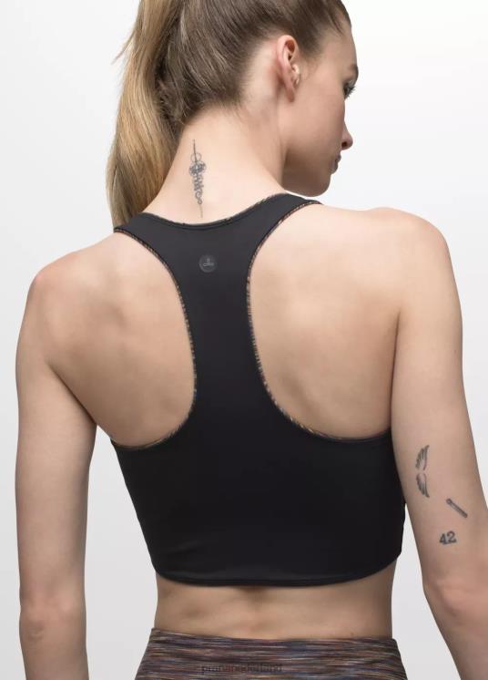 prAna kleding VP06P116 vrouwen Luxara omkeerbare racerback moerbei spacedye/zwart