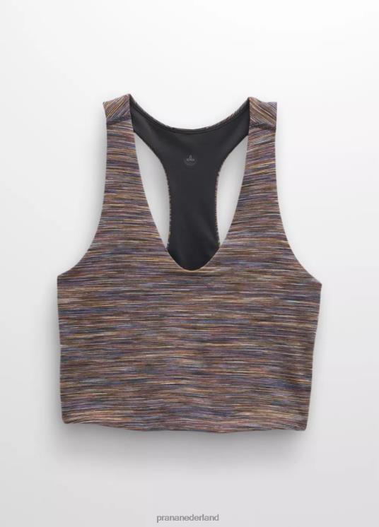 prAna kleding VP06P116 vrouwen Luxara omkeerbare racerback moerbei spacedye/zwart