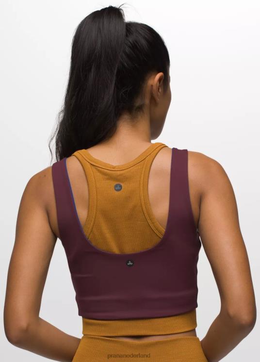 prAna kleding VP06P126 vrouwen Omkeerbare croptop van Luxara moerbeiboom/rijke saffier