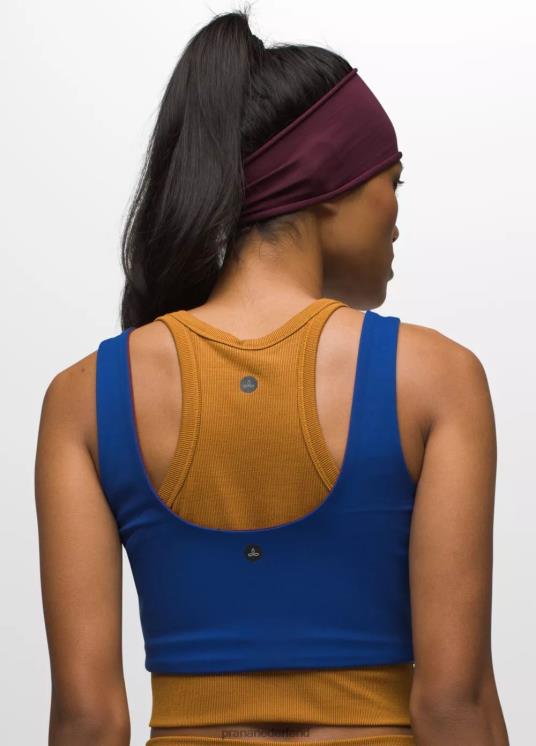 prAna kleding VP06P126 vrouwen Omkeerbare croptop van Luxara moerbeiboom/rijke saffier