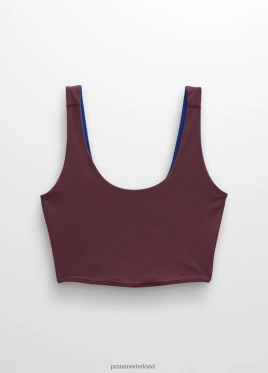 prAna kleding VP06P126 vrouwen Omkeerbare croptop van Luxara moerbeiboom/rijke saffier