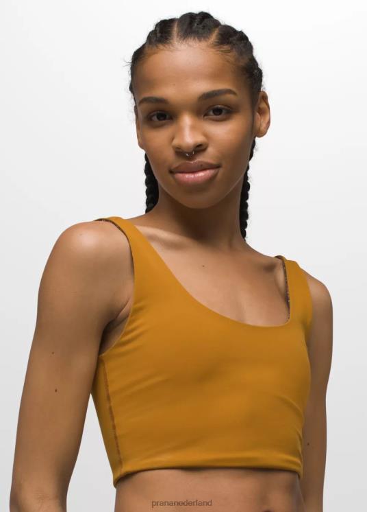 prAna kleding VP06P127 vrouwen Omkeerbare croptop van Luxara gekruide/moerbei spacedye